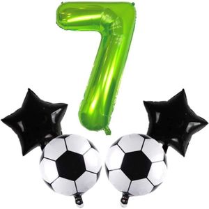 Football Décoration Anniversaire 7 Ans Enfant Garcon Ballons Vert, Football  Ballon 7 Ans Bannière Joyeux Anniversaire, Anniv[J12377]