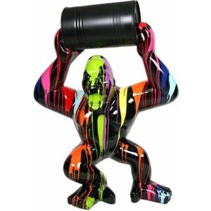 STATUE - STATUETTE Statue en résine Donkey Kong gorille singe multico