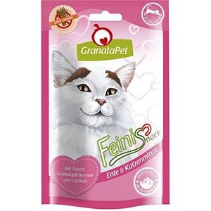 FRIANDISE feini Snacks Chat Snack Canard & Herbe pour Chat, Lot de 6 (6 x 50 g) 185134