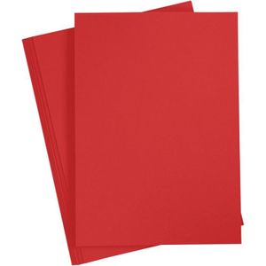 Fixo 11110656 Lot de 15 feuilles de papier cartonné A4 Rouge carmin 