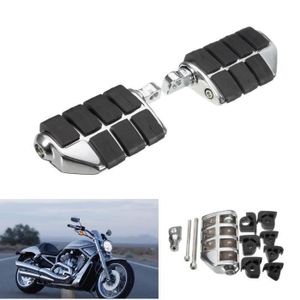 Homyl 2 Pcs Repose-Pieds Arri/ère Set de Moto Argent/é 4 inch