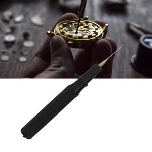 LUBRIFIANT Tbest stylo à goupille d'huile Lubrifiant Oiler Oil Pin Pen Needle Lubricator Watch Clock Repair Tool (Black)