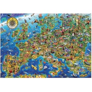 PUZZLE Puzzle carte d'Europe - 500 pièces - Educa - Colle