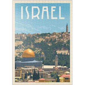 PUZZLE Israël : Jérusalem, La Vieille Ville, Affiche Vint