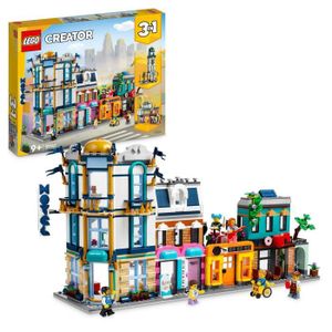 ASSEMBLAGE CONSTRUCTION LEGO® Creator 31141 La Grand-rue, Jouet de Construction avec Gratte-Ciel et Rue de Marché, Idée Cadeau