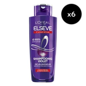 APRÈS-SHAMPOING [LOT DE 12] Shampooing Violet Déjaunisseur Color-V