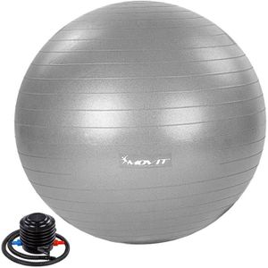 BALLON SUISSE-GYM BALL Movit® Ballon d'Exercice - avec Pompe à Pied, 85 c
