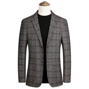 VESTE Blazer Homme Veste de Costume à carreaux Soirée Pa