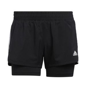 SHORT Short Adidas Pacer Woven Two-in-one noir femme