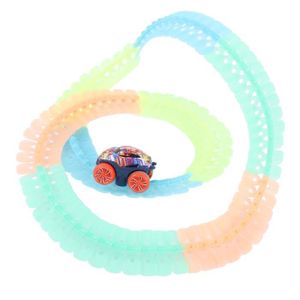 PISTE DE DÉS Qqmora jouets de piste de voiture de course Ensemb