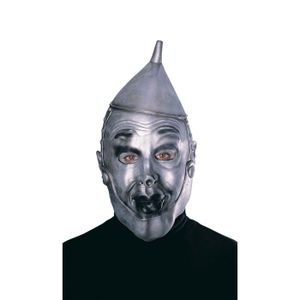 MASQUE - DÉCOR VISAGE Masque Tin Man Adulte - RUBIES - Haut de gamme en latex souple réaliste - Noir Homme