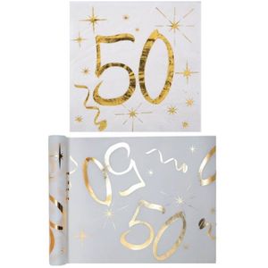 55 Pièces Decoration Anniversaire 50 Ans,Décorations De Fête En Noir  Or,Joyeux Anniversaire Decoration Table,Ballon 50 Ans D[w906] - Cdiscount  Maison