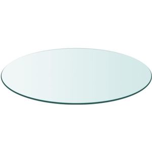 TABLE BASSE vidaXL Dessus de table ronde en verre trempé 400 m