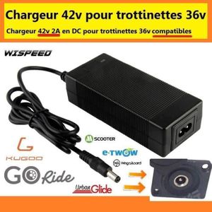 CHARGEUR BATTERIE VÉLO Persist-Chargeur 42v Wispeed T855 pour trottinette