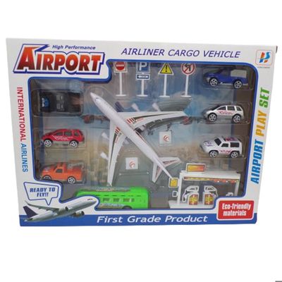 XDUOYJOY Jouet d'avion militaire, jouets de l'armée avion de combat avec 8 véhicules, camions d'avions, hélicoptères, voitures, kits cadeau