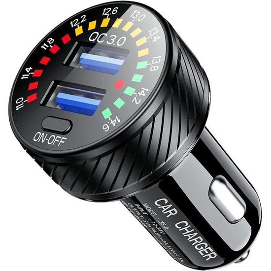 Chargeur de voiture USB C, 30 W PD Chargeur de Voiture USB C Adaptateur