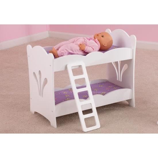 Lit Superpose En Bois Pour Poupee Poupon 48 Cm Max Cdiscount Jeux Jouets