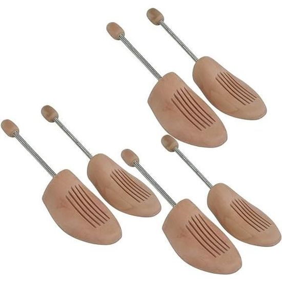 Incutex Lot De 5 Paires Embauchoirs Réglables 38-44 – Garde Tes Chaussures Comme Neuves ! Noir Plastique