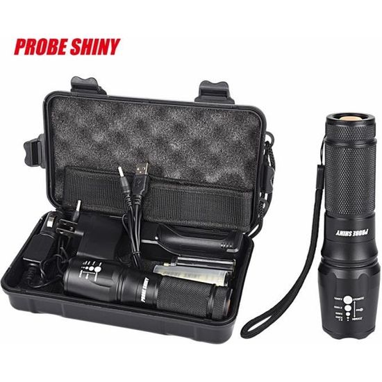 5000lm Shadowhawk X800 Tactical Lampe de poche LED Zoom militaire