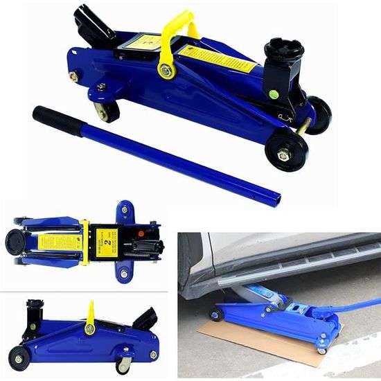Cric Hydraulique Voiture LS-01 Type Grenouille 2.5 Tonnes - Profil Bas 85mm - Élévateur Auto Avec Accessoires