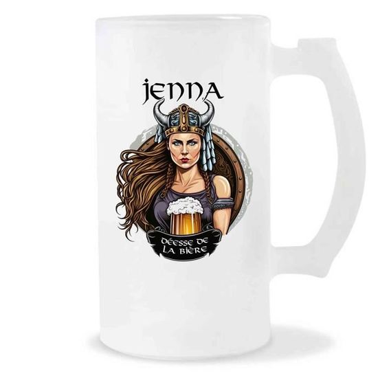 Chope De Bière Prénom Manon – Verre à Bière Humoristique Panda Mignon Grognon – Cadeau Apéro Original