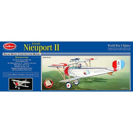 Kit Avion Blériot XI En Balsa - Modèle Réduit RC à Construire - Envergure 420mm