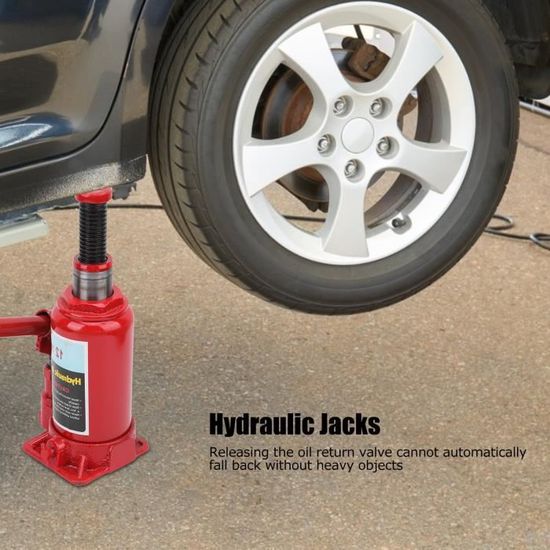 Cric Hydraulique 20 Tonnes Professionnel - Hauteur 215-420mm, Base élargie Anti-basculement