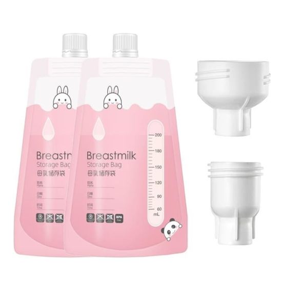Lot 150 Sacs Stockage Lait Maternel Avec Détection Température - 170 Ml, Bec Verseur, Pince Verrouillage, Sans BPA