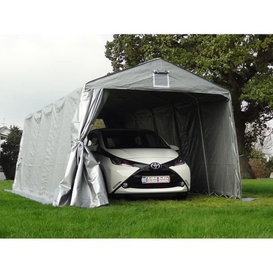 Tente Abri Garage Basic 3 3x7 2x2 4m Pe Gris Dancover Abris Voiture Achat Vente Garage Abris Voiture Tente Abri Garag Cdiscount