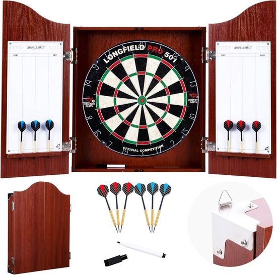 Winmau Armoire Deluxe pour Cible de Fléchettes Rosewood Standard 4060