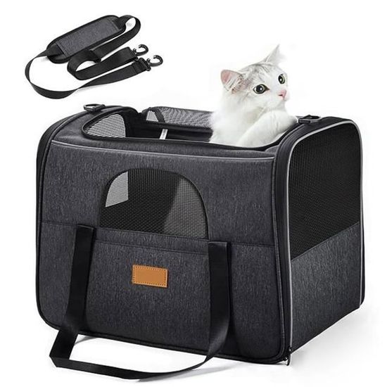 Sac De Transport Chat, Sac à Dos Chat Chien avec Tapis en Laine
