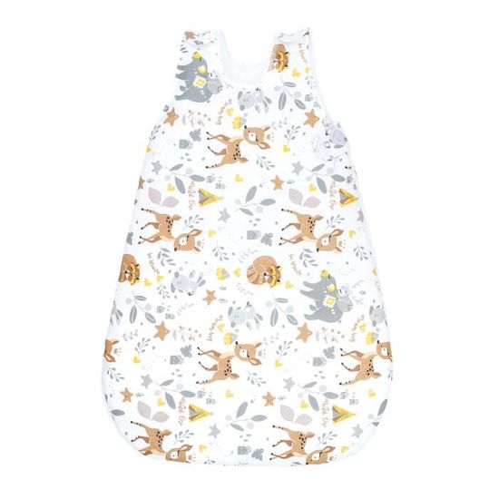 Sac de couchage bébé coton 80 cm - TOTSY BABY - Gigoteuse d'hiver respirante Cerf