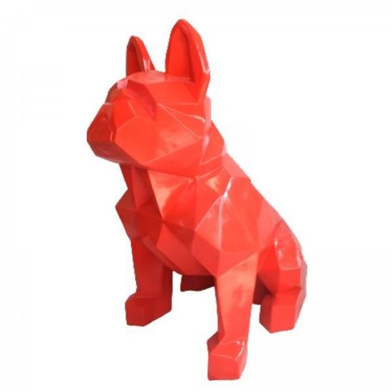 Statue de Bouledogue Français, Décoration D'intérieur Moderne, Graffiti Créatif, Figurines D'art En Résine Colorée, Sculptures D'animaux, Décoration D'intérieur for La Maison, Le Bureau, Cadeau(Color