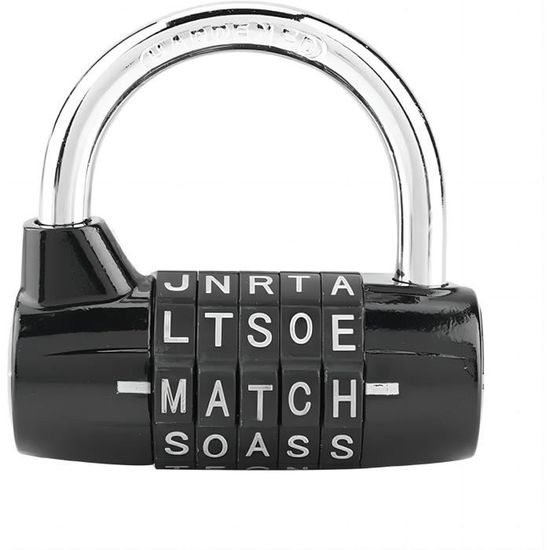 Cadenas Électronique à Combinaison 6 Chiffres Réinitialisable - Serrure Gym Casier IP67