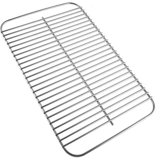 Grille De Barbecue Acier Zingué 60x40 Cm – Robuste Anti-Rouille, Antidérapante – Intérieur & Extérieur Four/Gril