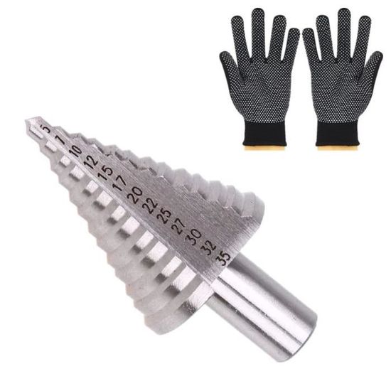 Ensemble De 7 Fraises Annulaires (trépans) 3 Cannelures – Diamètres 13 à 25 Mm – Acier Carbure – Pour Métal, Inox, Aluminium – Avec Bielle Et Boîte