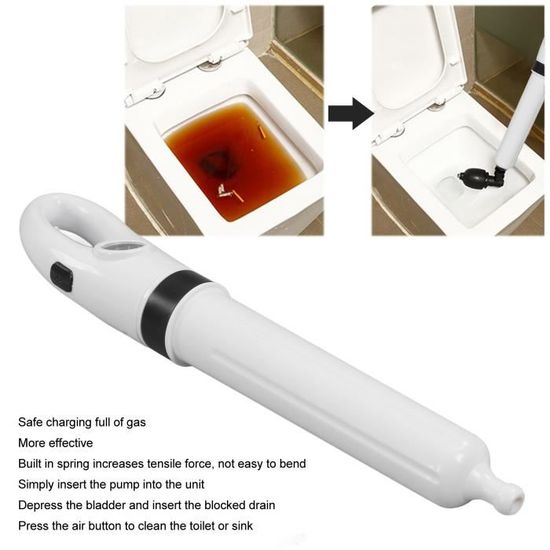 Plongeur De Toilette Puissant Haute Pression - Déboucheur WC Robuste Pour Canalisations Obstruées, Accessoire Salle De Bain