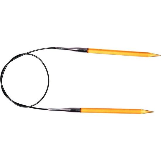 KnitPro 60 cm x 4 mm-Basix Aiguilles circulaires Fixes en Bouleau, Beige