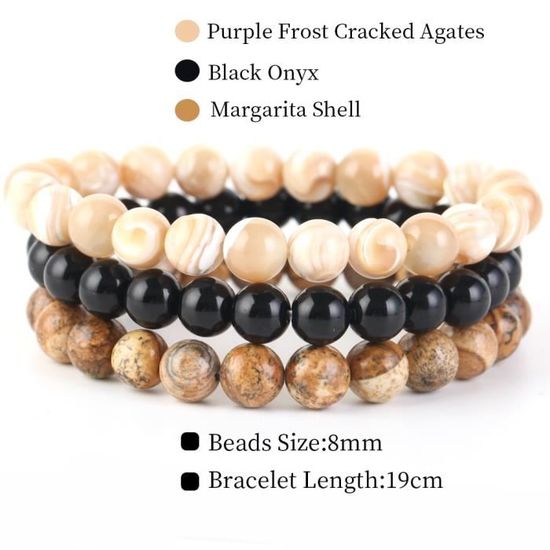 8mm Bracelet De Perles Pour Hommes Femmes Bracelet En Pierre Naturelle Mala Agate Yoga Elatics Bracelet Oeil De Tigre Bracelet Pour Hommes