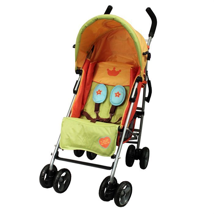 Poussette canne verte store