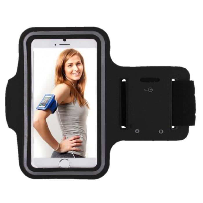 Brassard Sport pour -WIKO Y61- Courir Respirant Housse Etui Running T8 (NOIR)
