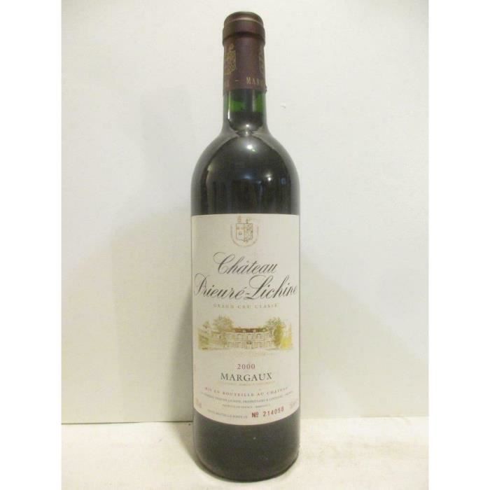 margaux château prieuré-lichine grand cru classé rouge 2000 - bordeaux