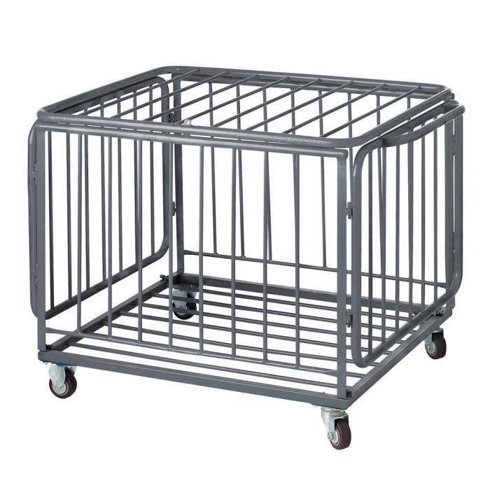 Chariot de rangement métallique Tremblay - gris - TU
