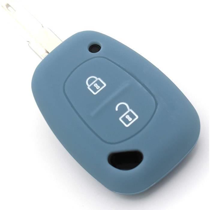 coque clés pour re 2 clés de voiture clé couvercle en silicone des plus belles-folia (cendres)