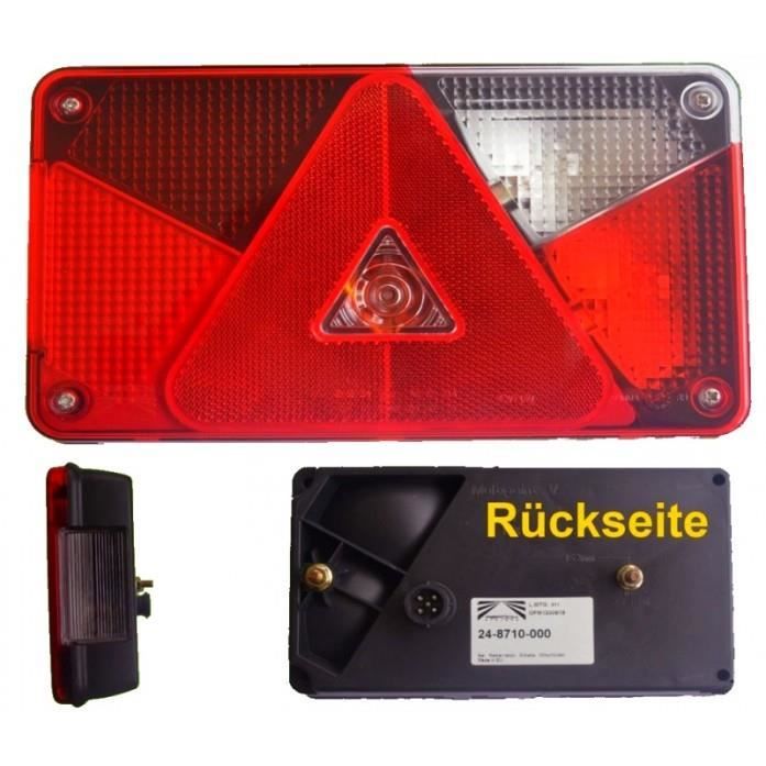 Aspöck multipoint 5 bonne lumière avec feux de marche arrière + connexion à baà¯onnette