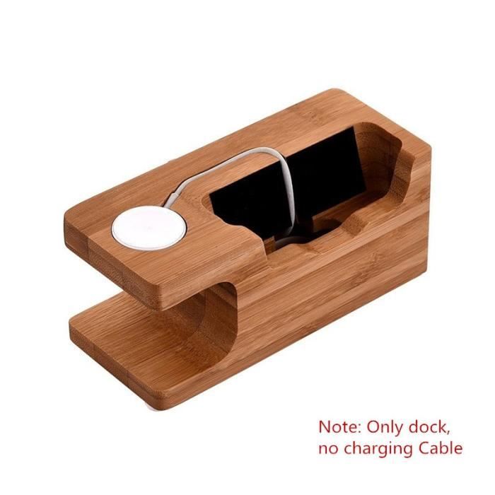 Supports voiture,Station de chargement en bois multi fonction pour support de téléphone portable support de support de - Type 1