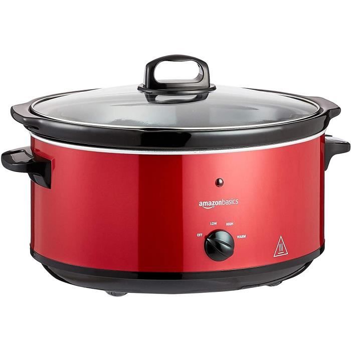 Basics Mijoteuse 3 niveaux de chauffe et fonction maintien au chaud 235-280 W 6,5 l