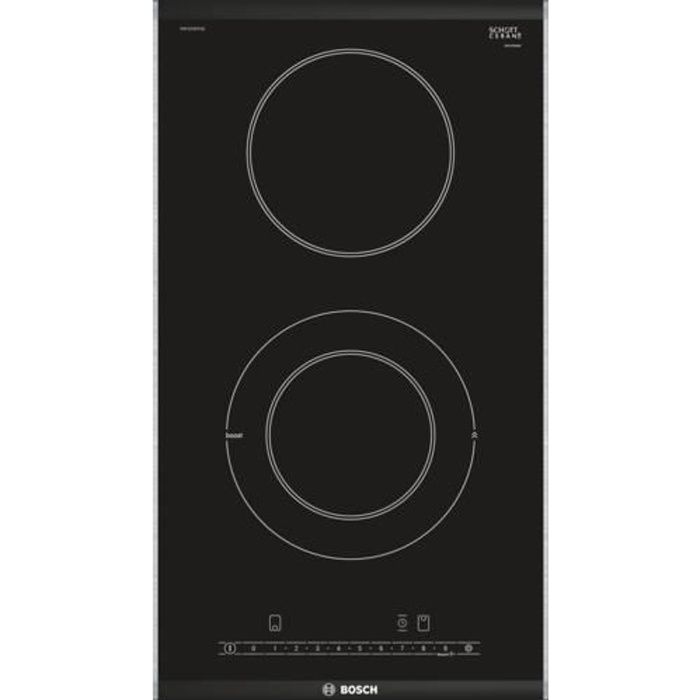 Table de cuisson vitrocéramique 30 cm BOSCH PKF375FP1E