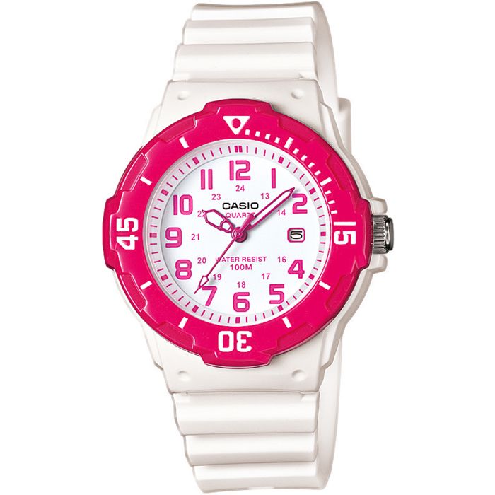 CASIO Basic Enfant Fille Blanc et Rose