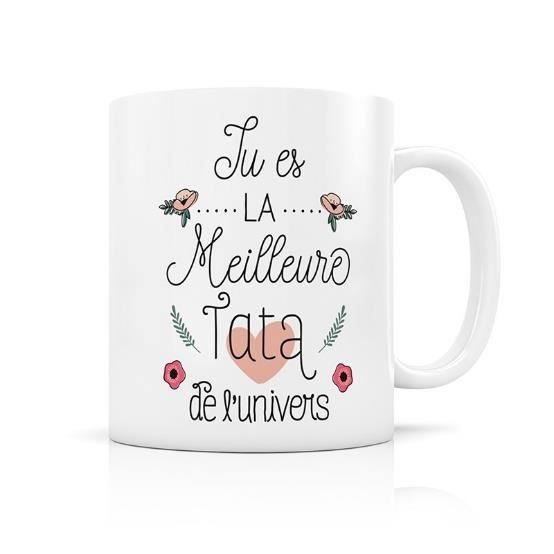 Mug avec boite cadeau -Meilleure TATA du monde- Creabisontine